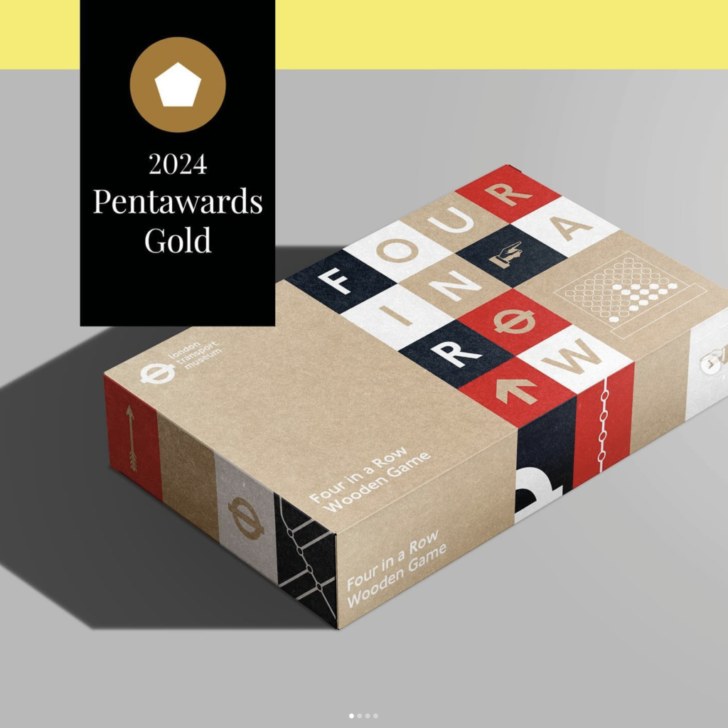 A proud moment winning gold at the Pentawards for our work with London Transport Museum⚡️💛 Image